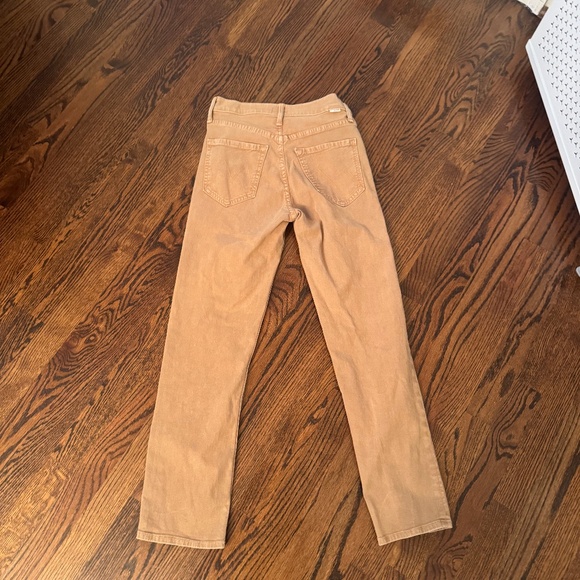 Mother The Rascal High Waist Button Fly Jeans Beige Size 25 - Picture 2 of 3